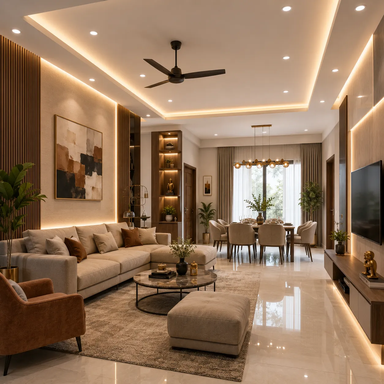 Elegant dining room setting
